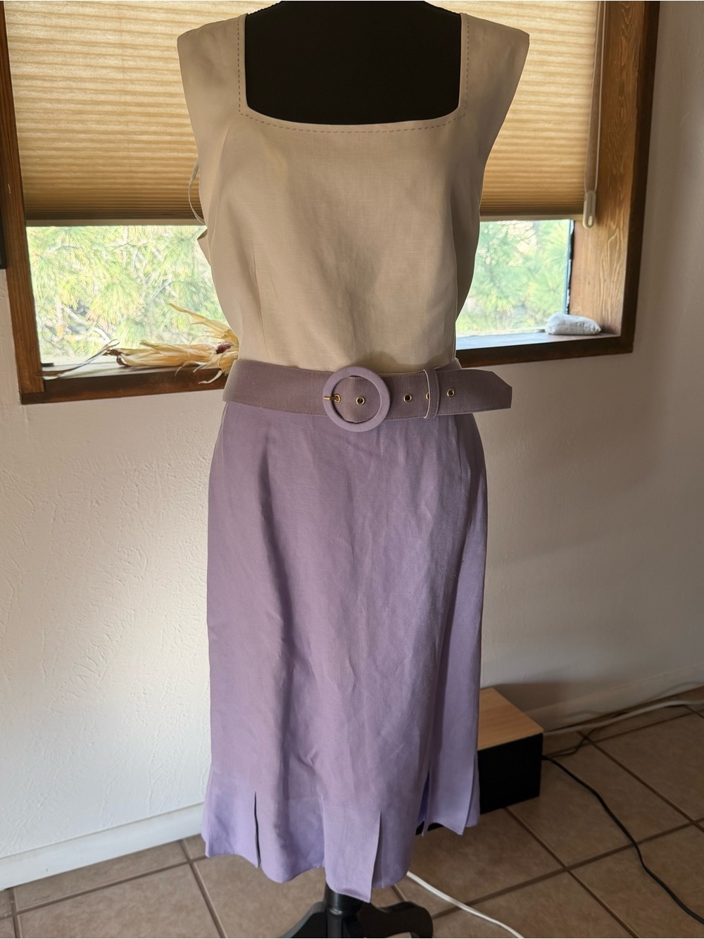 Alex Marie Lavender Dress with Matching Belt